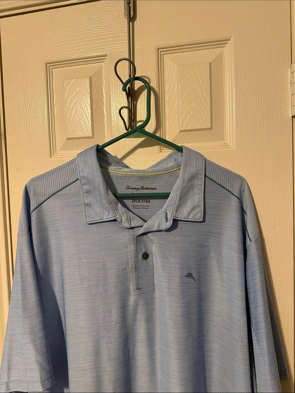Tommy Bahama Men's Pale Blue Performance Polo
